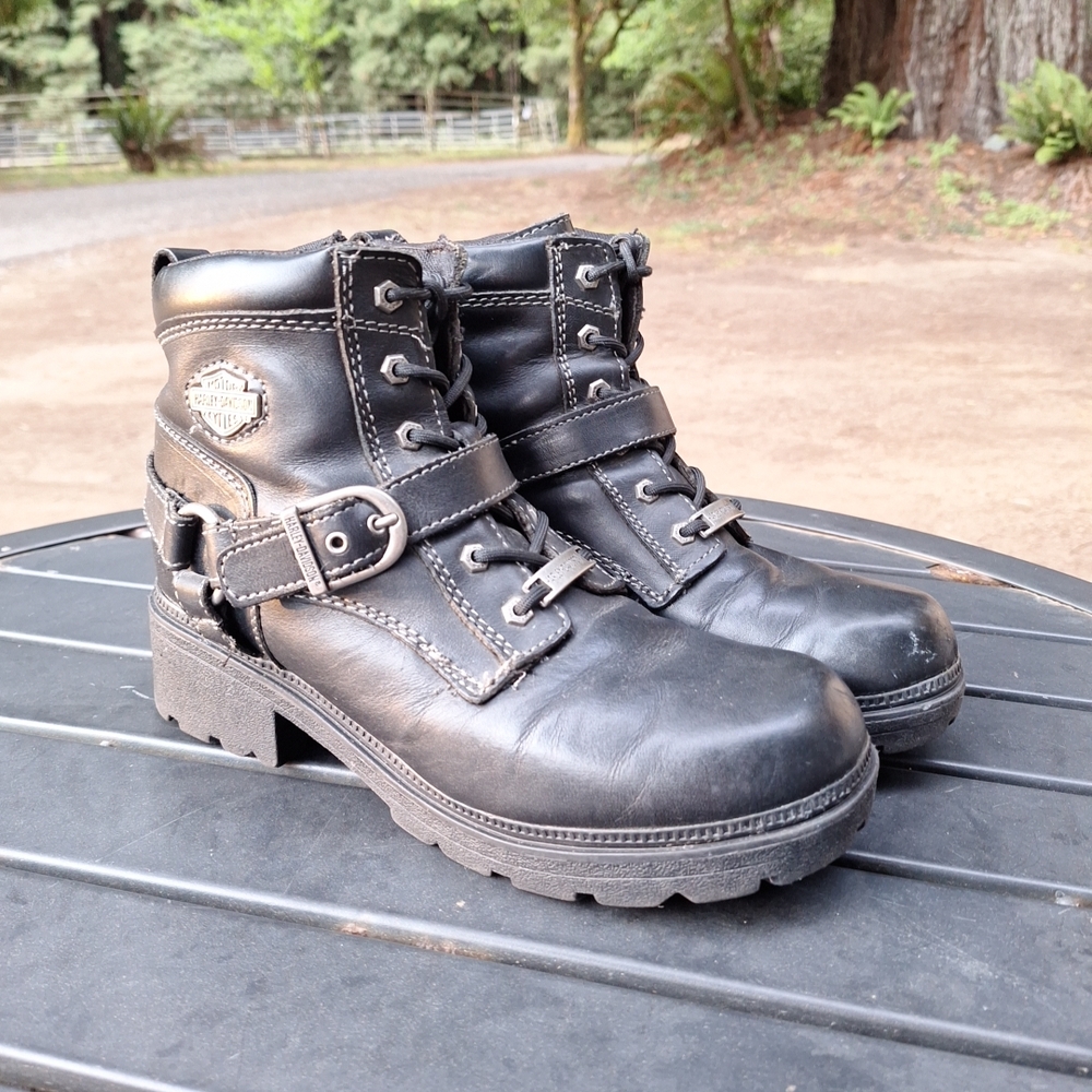 Harley-Davidson Black Combat Boots